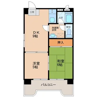 セントラルシャトル【9階】の間取り