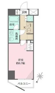 東京都品川区北品川1【マンション】の間取り
