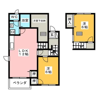 Green Fairy B【2階】の間取り