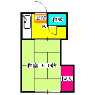 新井荘【1階】の間取り