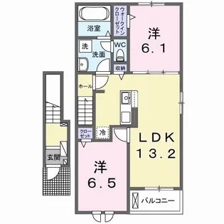 パラッツオ A【2階】の間取り