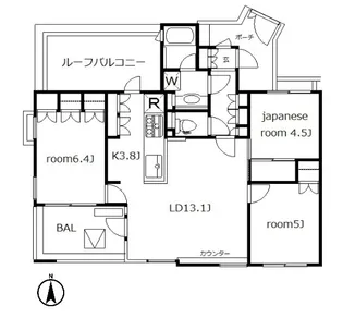 ジェイパーク駒沢大学ルミナヴェール【3階】の間取り