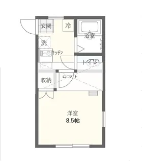 宮城県仙台市青葉区鷺ケ森1【アパート】の間取り