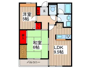 上ノ台パ-クサイド【3階】の間取り