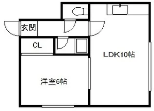 アパートメントアーバン【4階】の間取り
