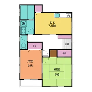 青木テラスハウス【1階】の間取り