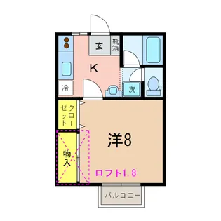 ピープルIII【2階】の間取り