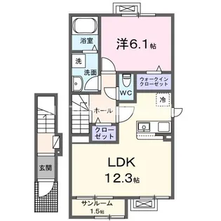 ル シエル【2階】の間取り