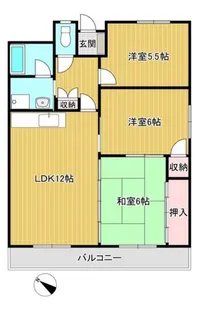 七福マンション 田中町【2階】の間取り