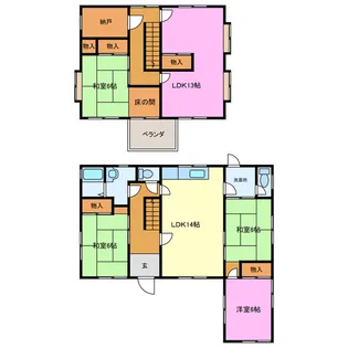 静岡県浜松市浜名区三ヶ日町都筑【一戸建】の間取り