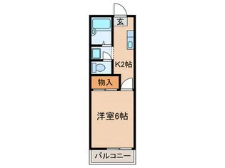 ジュネス2【2階】の間取り