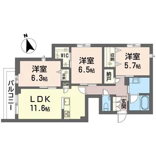リュミエール本駒込【2階】の間取り