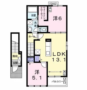 グラース カーサ【2階】の間取り