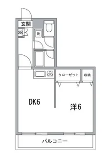 小名木川ハウス【6階】の間取り