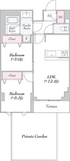 ロイジェント志村坂上【1階】の間取り