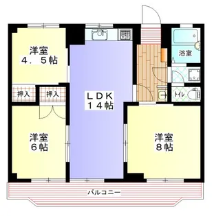 メゾン一の坂【2階】の間取り