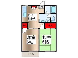 スペ-スガ-デン日高の間取り