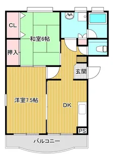 フレール江南A【3階】の間取り