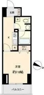 KDX定禅寺通レジデンス【6階】の間取り