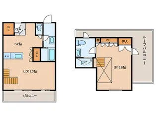 メイビル向陽町【3階】の間取り