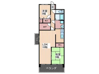 スクエア33【5階】の間取り