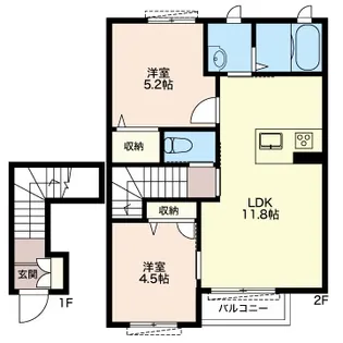USY由比ヶ浜海岸【2階】の間取り