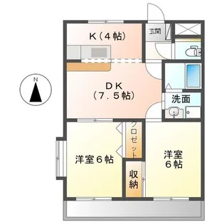 メゾン フリージア【1階】の間取り