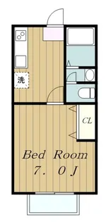 K2北里【1階】の間取り