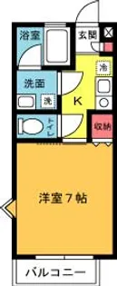 グランディーノ湘南II【1階】の間取り