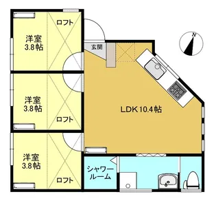 OBLIVION HIYOSHI【2階】の間取り
