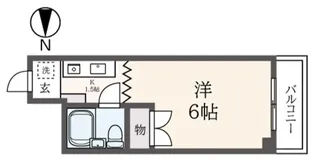 コーポ天文台【2階】の間取り