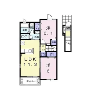 J-WISH【2階】の間取り