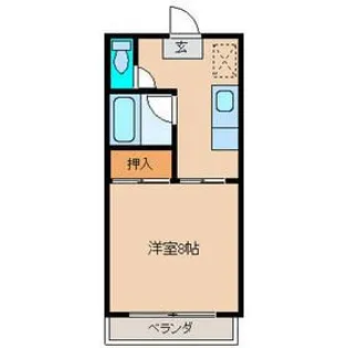 ハイツ日栄 8【1階】の間取り