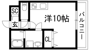 ガーデン花屋敷【1階】の間取り