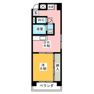 フォートレス山中【5階】の間取り