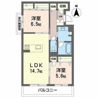 カーサ コーシェリ【4階】の間取り