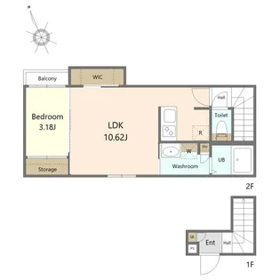 エムズコート二軒茶屋【2階】の間取り