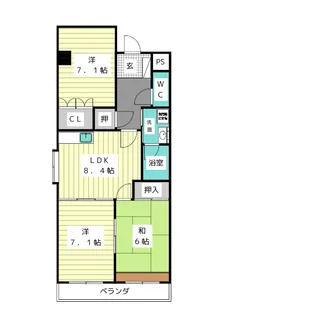 ラピュタ【2階】の間取り