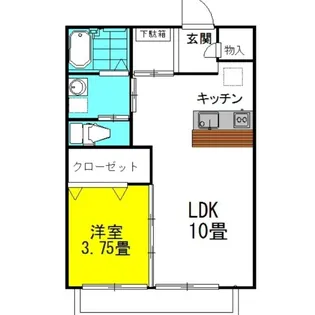 ラフォンテ・プレリュード【1階】の間取り