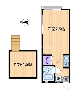 コスモコート【2階】の間取り