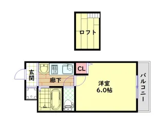 エステムコート難波ミューステージ【8階】の間取り
