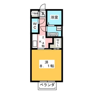 コトーリベルテ【1階】の間取り