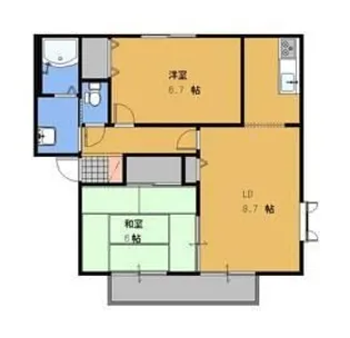 グランシャリオC【1階】の間取り