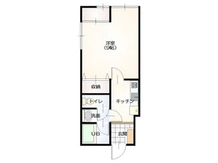 エスポワールミキ【1階】の間取り