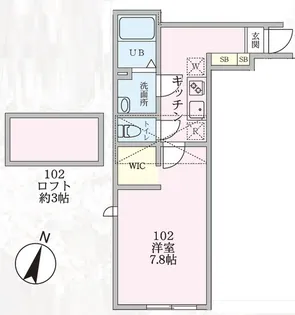 ブラウンロフト菊名【1階】の間取り
