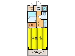 グランドハウス大野【3階】の間取り