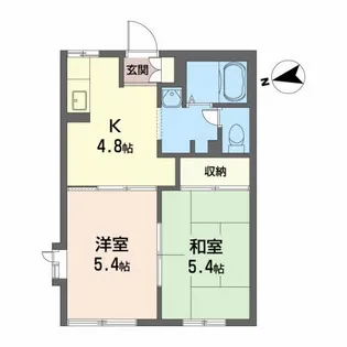 ベルヴィー【1階】の間取り