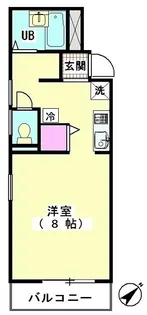 サンパティオサンアイパート6【2階】の間取り