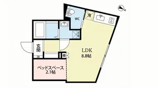 オークレスト下目黒【5階】の間取り