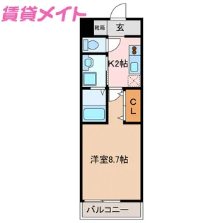 Casa Popolare【2階】の間取り